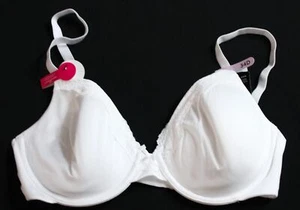 Maidenform Women's Convertible Strap Hook & Eye T Shirt Bra JE9 White 34D NWT - Picture 1 of 3