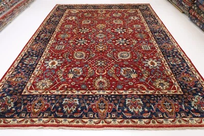 9x12 ft Red bidjar Area Rug Afghan Hand Knotted Serapi bedroom living room rug - Image 1 of 4