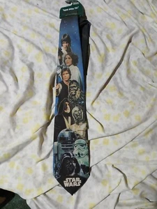 Star Wars Neck Tie Vintage 1994 Wally Wear Ralph Marlin Mens Made In USA - Picture 1 of 2