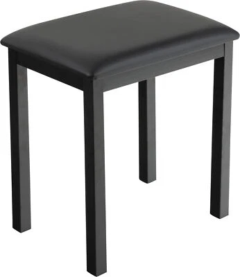 B-WARE Funkey B100 panca per pianoforte metallo ecopelle nero sgabello panca per pianoforte black - Immagine 1 di 4