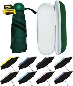 Umbrella Small Mini Umbrella with Case - Light Folding Compact Travel Umbrella L - Picture 1 of 6