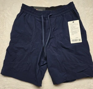 Lululemon Men's Bowline Short 8" Stretch Ripstop Size Small S True Navy TRNV - Picture 1 of 11