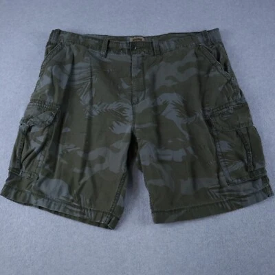 Foundry Supply Shorts Mens 48 Cargo Pocket Outdoor Casual Cotton Green Camo - Image 1 of 4
