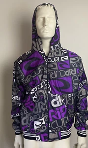 Rip Curl-American Style Vintage Women’s L Hooded Bomber Jacket Full Zip - Picture 1 of 7
