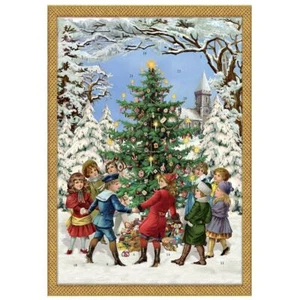 Coppenrath Advent Calendar Dancing Round the Christmas Tree 24.5 x 35 cm - Picture 1 of 1