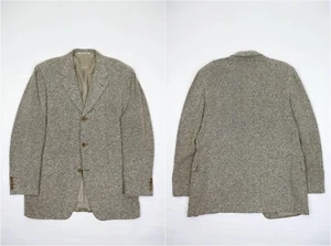 Canali Proposta Wool/Nylon Cream Beige Terry Fabric Sport Coat Blazer Jacket 50R - Picture 1 of 14