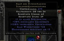 Skin of the vipermagi serpentskin Armor Diablo II: resurrected D2R SC PC Europe