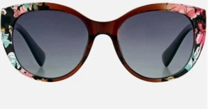Foster Grant 100% UVA/UVB Polarised Women’s Cateye Floral Design Sunglasses - Picture 1 of 2