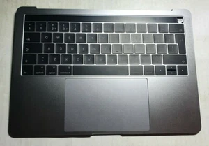 Genuine MacBook Pro 13.3 inch 2017 Top Case PalmRest A1706 Grey 51 Cycle Faulty - Photo 1/8