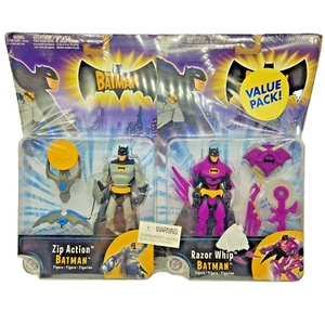REISSVERSCHLUSS ACTION BATMAN & RAZOR PEITSCHE BATMAN Value Pack Mattel Figuren 2004 versiegelt - Bild 1 von 6