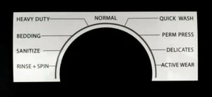 Samsung Washer Sticker Label - for Model WF42H5100 Control Panel - Waterproof - Picture 1 of 3