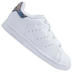 Adidas Originals Stan Smith Metallic Snake Children Shoes Leather Shoe White - Picture 1 of 4