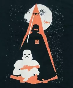 Star Wars George Lucas Films Darth Vader Storm Trooper Deathstar T Shirt Size M - Picture 1 of 9