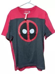 Deadpool Yoke Adult New T-Shirt XL Deadpool Logo Marcel Comics - Picture 1 of 5