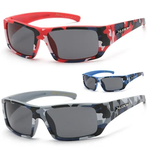 Kids Boys Baseball Cycling Sport Wrap Sunglasses Children Camouflage Glasses - Picture 1 of 15