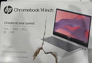 HP 14a-nf0131wm Chromebook 14" Laptop, Intel Prozessor N200, 4GB, 128GB - Bild 1 von 6