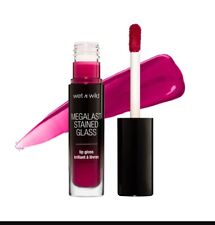 Wet n Wild MegaLast Stained Glass Lip Gloss Kiss My Glass Makeup Pink Lip Color 