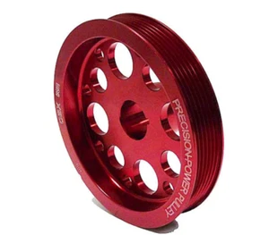 Polea de manivela de aluminio rojo OBX 08-15 Mitsubishi Lancer EVO X 10 - Imagen 1 de 6