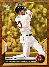 🛑 TREVOR STORY 2022 TOPPS NOW ROAD TO OPENING DAY 3-HR GOLD BONUS #ODB-6 SP🔥