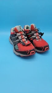 Womens Salomon XR Mission 1 Trail Running Shoes Orange/ Red Black Grey Sz 8 - Picture 1 of 8