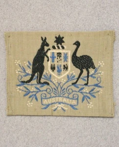 Australian Army Sergeant Major's sleeve rank patch, on khaki - Picture 1 of 2