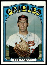 1972 Topps Pat Dobson Baltimore Orioles #140