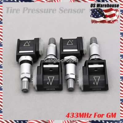 New 13598787 TPMS Tire Pressure Sensor For GM Cadillac ATS CTS 433MHz Set of (4) - Image 1 of 4