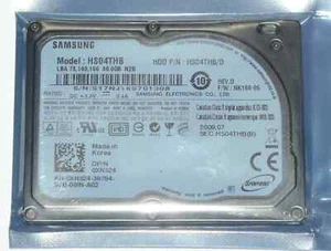1.8" SAMSUNG HS04THB 40GB 5MM ZIF CE PATA HARD DRIVE FOR IPOD VIDEO LAPTOP - Picture 1 of 4