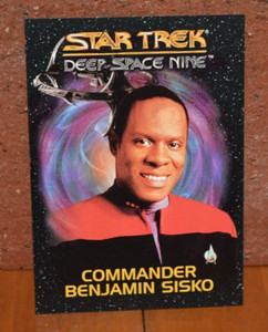 STAR TREK DEEP SPACE NINE TRADING CARD COMMANDER BENJAMIN SISKO