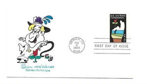2074 Soil and Water Conservation, Animated by Ellis FDC - Picture 1 of 1
