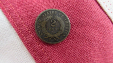 1867 Two Cent Piece 2C Ungraded Civil War Era US Copper Coin Cover