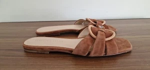 Sandalias RARAS Veronica Barba Madera Avellana Slides Talla US 8M E93 - Imagen 1 de 6