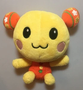 Sekiguchi Wanwan Utan Dakko 8” Soft Plush Toy Yellow Anime Panda - Picture 1 of 5