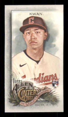 2022 Topps Allen and Ginter Mini A and G Back #228 Steven Kwan - Image 1 of 2