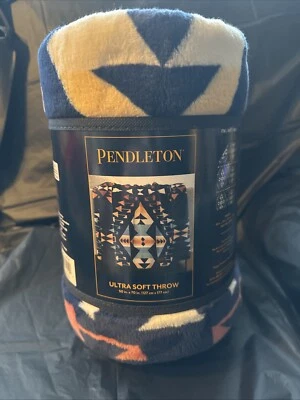 NEW Pendleton Ultra Throw Blanket Big Thunder Geometric 50"x 70" COZY WARM - Image 1 of 4