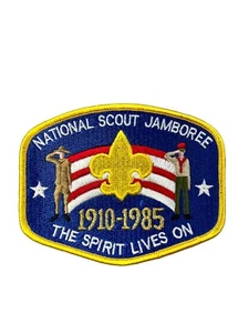 1985 National Scout Jamboree Patch Pfadfinder BSA 1910-1985 Der Geist lebt weiter - Bild 1 von 2