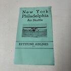 Keystone NY Philadelphia Oct 1936 AIRLINE TIMETABLE SCHEDULE Brochure flight Map
