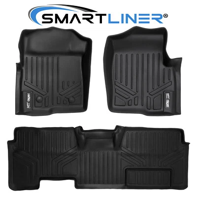 SMARTLINER Custom Floor Mats 2011-2014 Ford F-150 SuperCab (W/ Non-Flow Console) - Image 1 of 4
