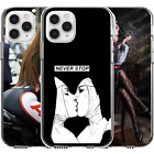 For iPhone 13 12 11 14 Pro Max 7 8 Plus SE XR X Printed Case Nuns Naughty Kiss