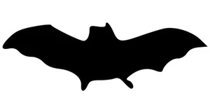 Pipistrello Stickers Adesivo Prespaziato Silhouette decorazioni stampe automoto - Foto 1 di 1