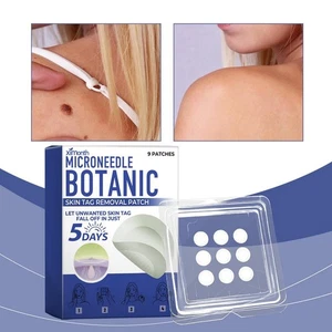 ☆9pc Microneedle Botanic Skin Tag Remover Patch natural herbal Removal Treatment - Picture 1 of 12