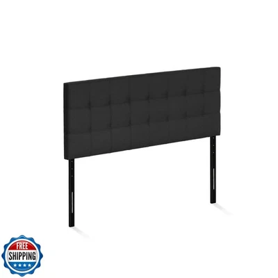 Furinno Roanne Tufted Headboard, Full, Black - Image 1 of 4