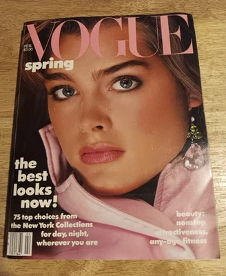 VOGUE Magazine: February 1985 -- Brooke Shields, Kim Basinger Foto 1 de 4