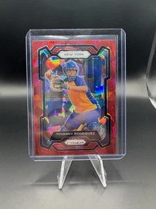 2024 Panini Prizm - Yovanny Rodriguez #9 Red Ice Prizm (RC) - Picture 1 of 2
