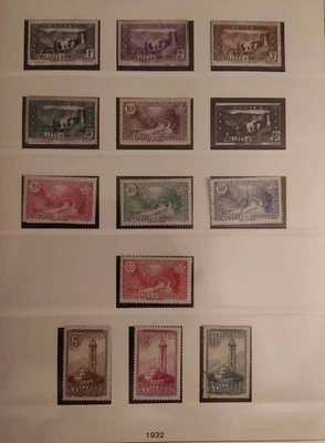 Timbres Andorre Français Année 1932-1935 n°24 à 45 sauf 29 et 40A Neufs **/*/o - Imagen 1 de 2