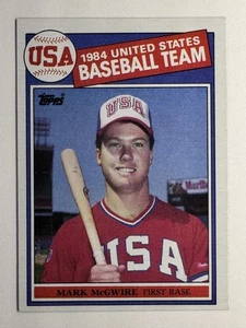 Mark McGwire 1985 Topps #401 1974 USA Baseball Rookie RC - Bild 1 von 3