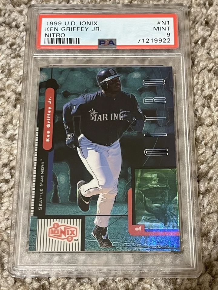 1999 Upper Deck Ionix N1 Ken Griffey Jr. Nitro PSA 9 MINT - Image 1 of 2