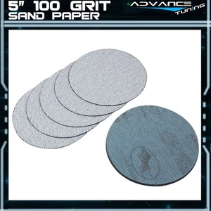 10PC 5Inch 127mm 100 Grit Auto Sanding Disc No Hole Sandpaper Sheets Sand Paper - Picture 1 of 5