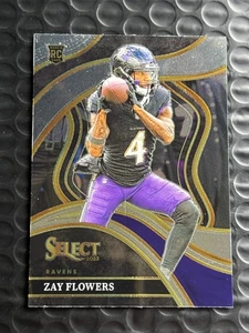 2023 Panini Select - Club Level Zay Flowers #201 (RC) Baltimore Ravens Rookie - Picture 1 of 2