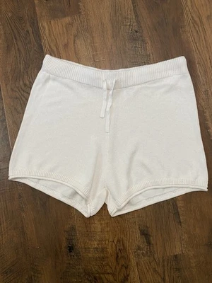 Life Is Good Womens XL Off White  Lounge  Sweater Shorts - Image 1 of 4